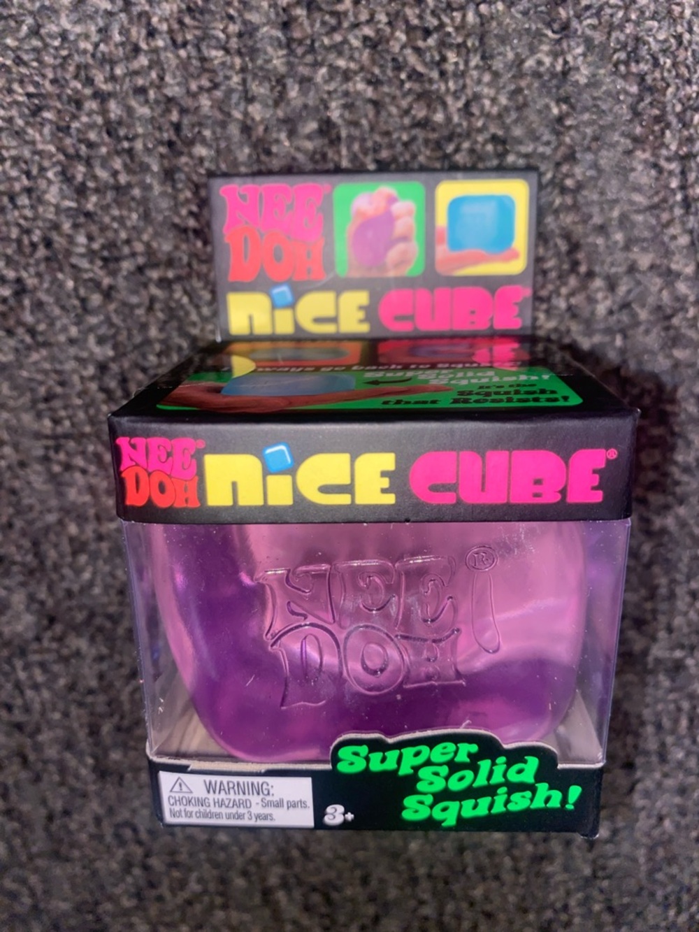 Nee Doh Nice Cube - Purple Squishy Stress Toy